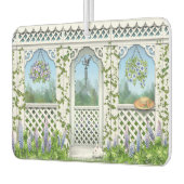 フラワーガーデンかわいらしガゼボデザイン カーエアーフレッシュナー (左)