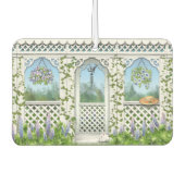 フラワーガーデンかわいらしガゼボデザイン カーエアーフレッシュナー (正面)