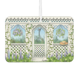 フラワーガーデンかわいらしガゼボデザイン カーエアーフレッシュナー