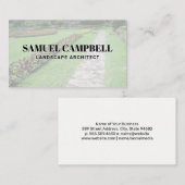 フラワーガーデンとウォーキング 名刺 (正面/裏面)