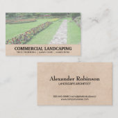 フラワーガーデンとウォーキング 名刺 (正面/裏面)