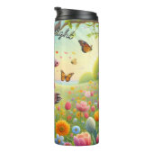 フラワーガーデンのアルマジロ タンブラー (回転右)