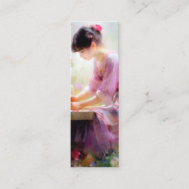 フラワーガーデンの少女 スキニー名刺