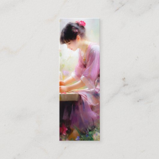フラワーガーデンの少女 スキニー名刺 (正面)