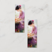 フラワーガーデンの少女 スキニー名刺 (正面/裏面)