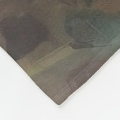 フラワーガーデンの少女 フリースブランケット (角)