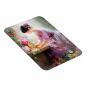 フラワーガーデンの少女 マグネット (右側)