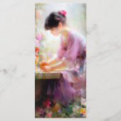 フラワーガーデンの少女 メニュー (裏面)