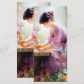 フラワーガーデンの少女 メニュー (正面/裏面)