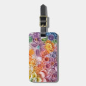 フラワーガーデンの荷札 ラゲッジタグ (正面縦)