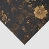 フラワーガーデンの金の鶏 薄葉紙 (詳細)