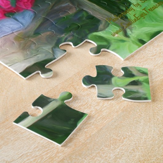 フラワーガーデンアレンジメントオイル塗装 ジグソーパズル (側面)