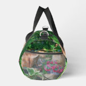 フラワーガーデンアンティークパーソナライズされた椅子 ダッフルバッグ (右)