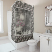 フラワーガーデンアンティーク椅子自然アートパターン シャワーカーテン (インサイチュ)