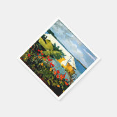 フラワーガーデンアンドバンガローバイウィンスローホーマー スタンダードカクテルナプキン (角)