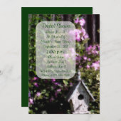 フラワーガーデンアートブライダルシャワー招待状 招待状 (正面/裏面)