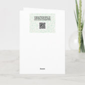 フラワーガーデンアート誕生日カード カード (裏面)