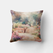 フラワーガーデンウォーターカラー クッション (裏面)