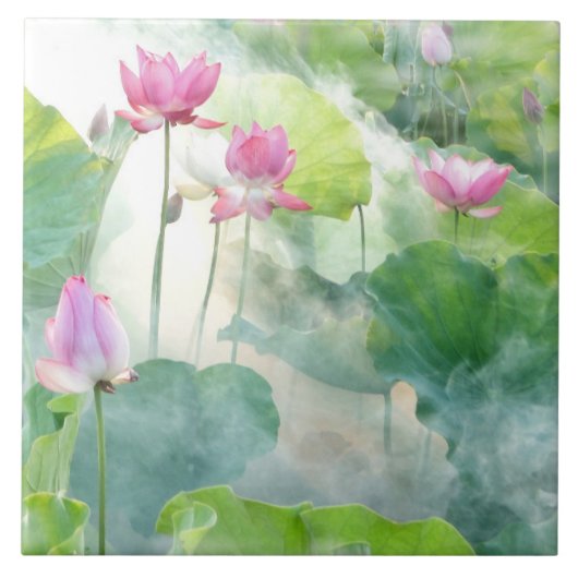 フラワーガーデンウォーターカラー タイル (正面)