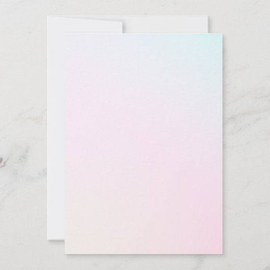 フラワーガーデンエッグイースターブランチカラフル 招待状 (裏面)