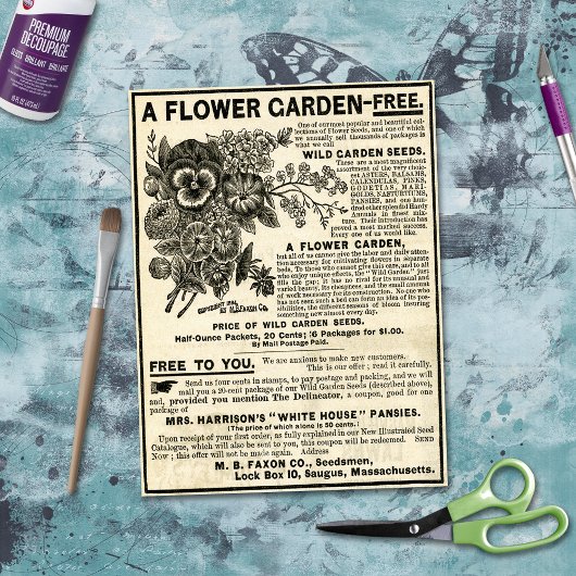 フラワーガーデンエフェメラデコップクラフト 薄葉紙