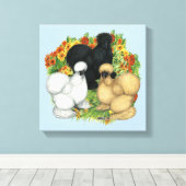 フラワーガーデンカイコ キャンバスプリント (インサイチュ (ウッドフロア))