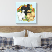 フラワーガーデンカイコ キャンバスプリント (インサイチュ (寝室))