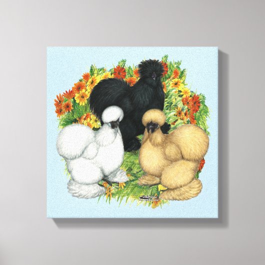 フラワーガーデンカイコ キャンバスプリント (正面)