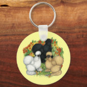 フラワーガーデンカイコ キーホルダー (正面)