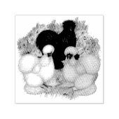 フラワーガーデンカイコ セルフインキングスタンプ (デザイン)