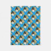 フラワーガーデンカイコ フリースブランケット (正面)