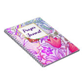 フラワーガーデンカラフル祈りの言葉ジャーナル ノートブック (右側)