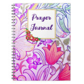 フラワーガーデンカラフル祈りの言葉ジャーナル ノートブック (正面)