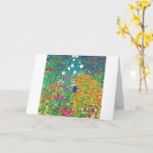 フラワーガーデングスタフクリムト カード (黄色い花)