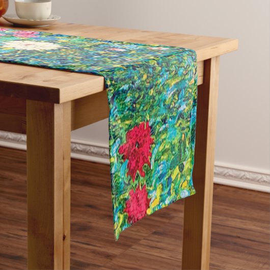 フラワーガーデングスタフクリムト ショートテーブルランナー (インサイチュ)