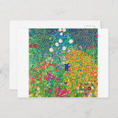 フラワーガーデングスタフクリムト ポストカード (正面/裏面)