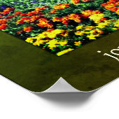 フラワーガーデングッド感動的引用文 ポスター (角)