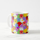 フラワーガーデンコーヒーマグ コーヒーマグカップ (正面左)