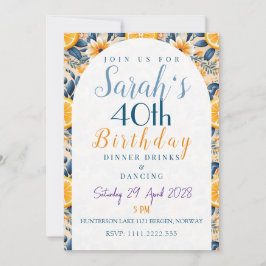 フラワーガーデンシトラステーマ誕生日 招待状