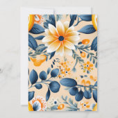 フラワーガーデンシトラステーマ誕生日 招待状 (裏面)