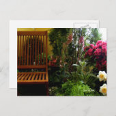 「フラワーガーデンシート」カード ポストカード (正面/裏面)