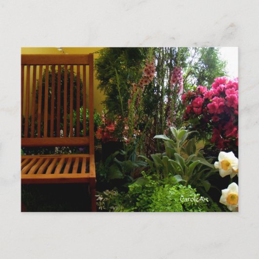 「フラワーガーデンシート」カード ポストカード (正面)