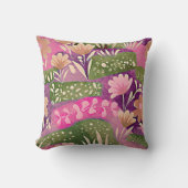 フラワーガーデンズピンクパープル装飾用クッション クッション (正面)