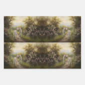 フラワーガーデンデコページ紙 ラッピングペーパーシート (正面3)