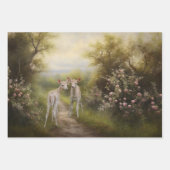 フラワーガーデンデコページ紙 ラッピングペーパーシート (正面2)