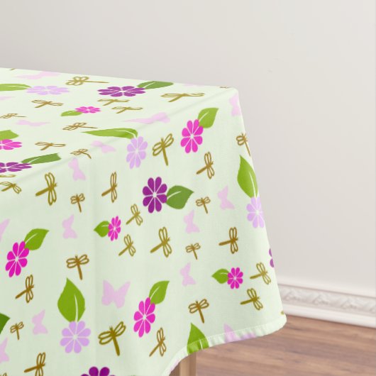 フラワーガーデンドラゴンフライ卓球デコール食器 テーブルクロス (インサイチュ)