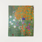 フラワーガーデンバイグスタフクリムト タペストリー (正面)