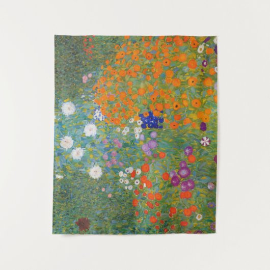 フラワーガーデンバイグスタフクリムト タペストリー (正面)