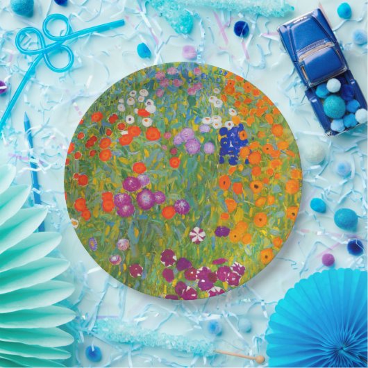 フラワーガーデンバイグスタフクリムト ペーパープレート (パーティー)