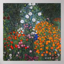 フラワーガーデンバイグスタフクリムト ポスター
